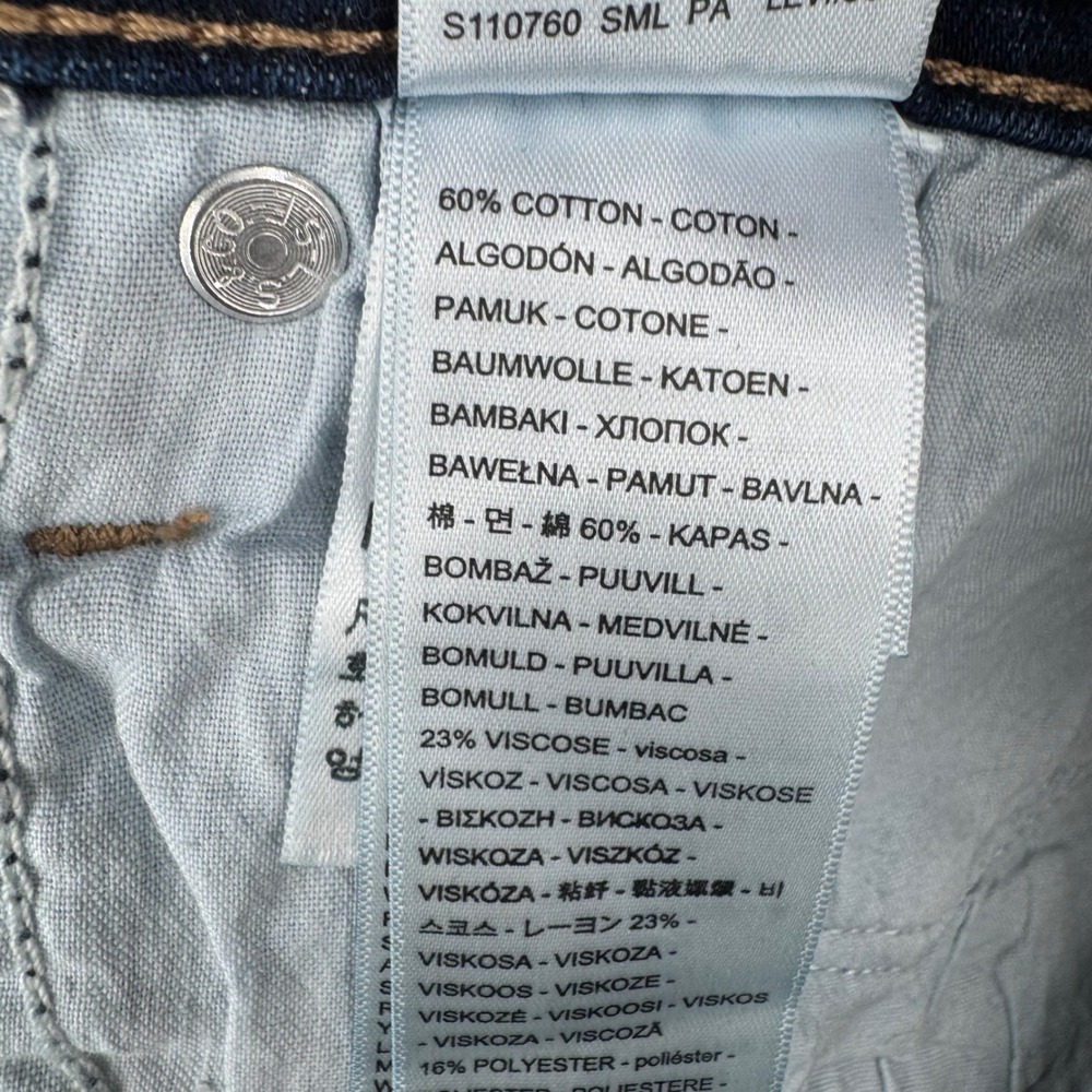 Levis Classic Straight Jeans Womens 14M W32 L30 Medium Wash Denim 39250-0050 - Picture 5 of 9